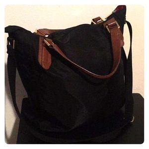 Black Vinyl Tote - Banana Republic